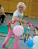 Mädchen mit Ballons