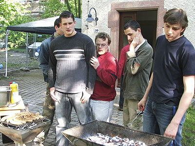 Grillen bei schönem Wetter